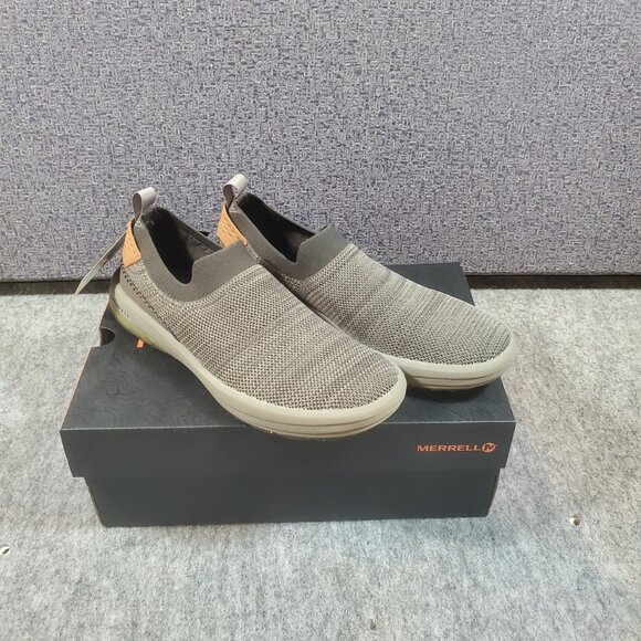 Merrell Gridway Moc Knit Fabric Moccasin Shoes Men\'s size 8 New Boulder Grey main image 4